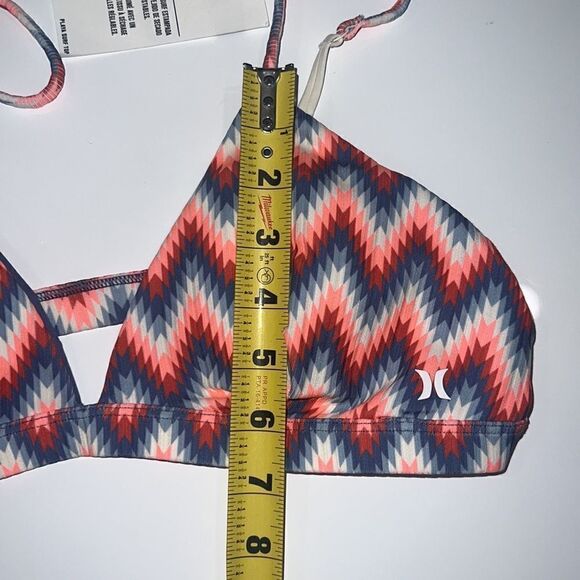 NWT Hurley Playa Surf Top Size Large Orange/Blue - Picture 5 of 10